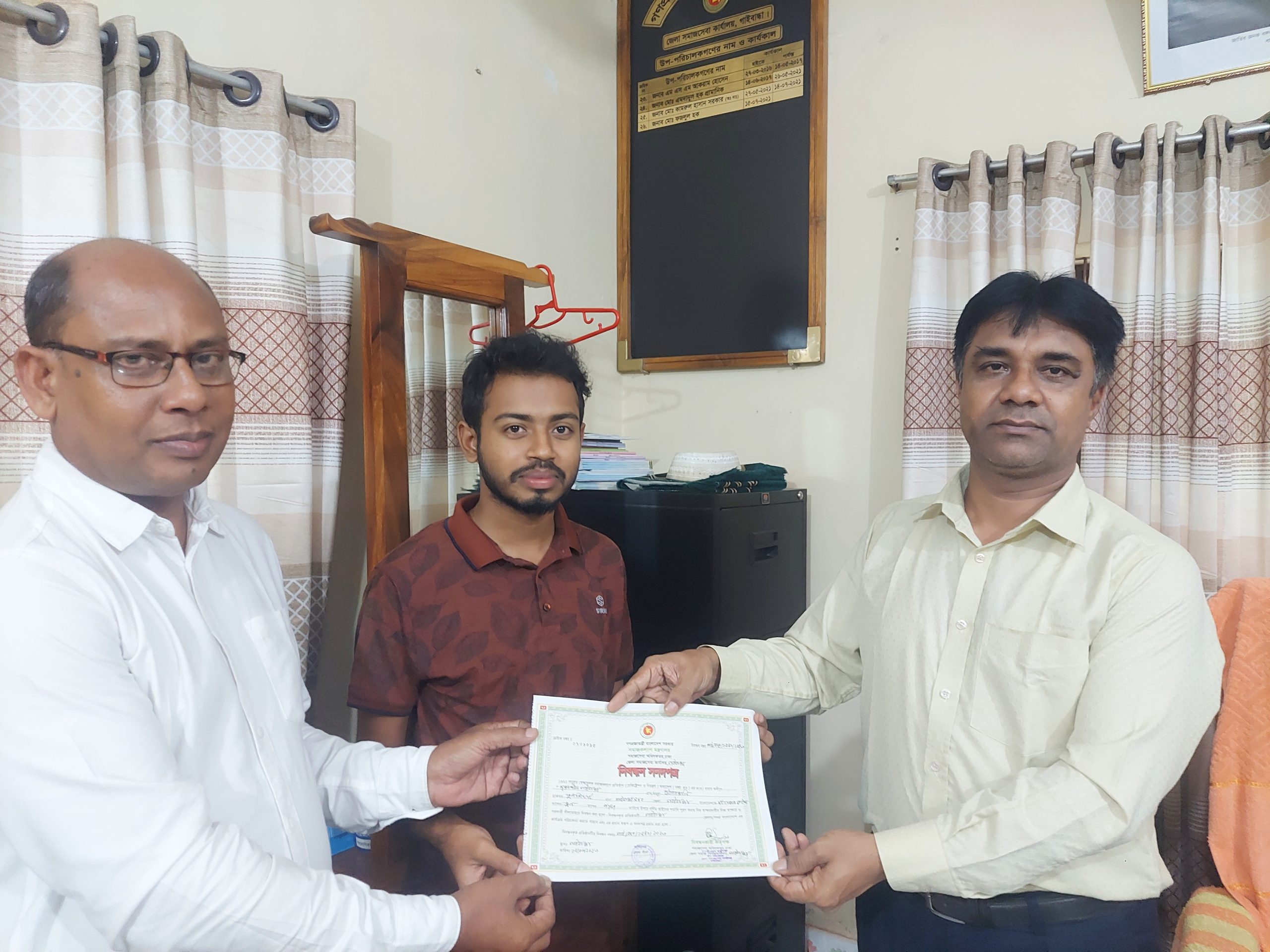 “Srijonshil Gaibandha” Receives Registration from Department of Social Services